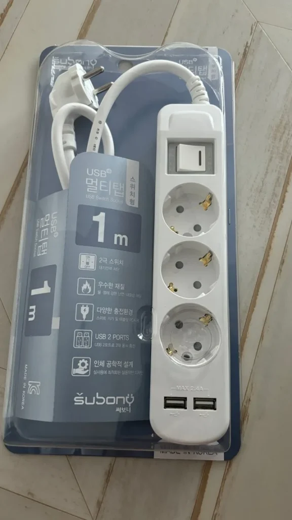 써보니 USB 스위치 멀티탭 패키지와 제품 마감