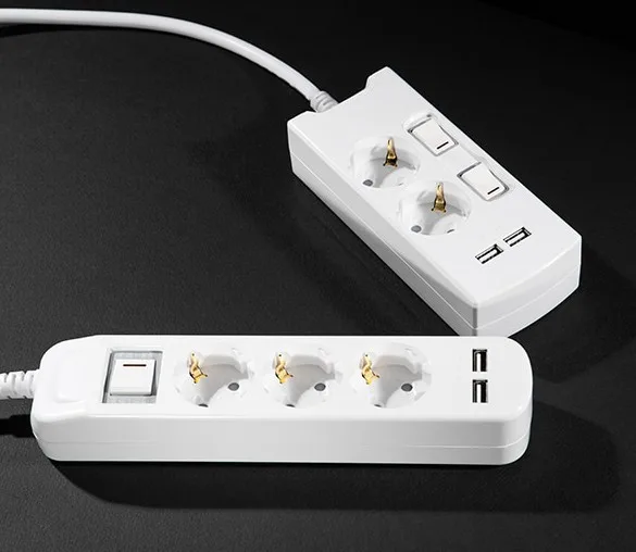 호텔과 펜션 객실용으로 쓰기 좋은 써보니 2구와 3구 USB 멀티탭